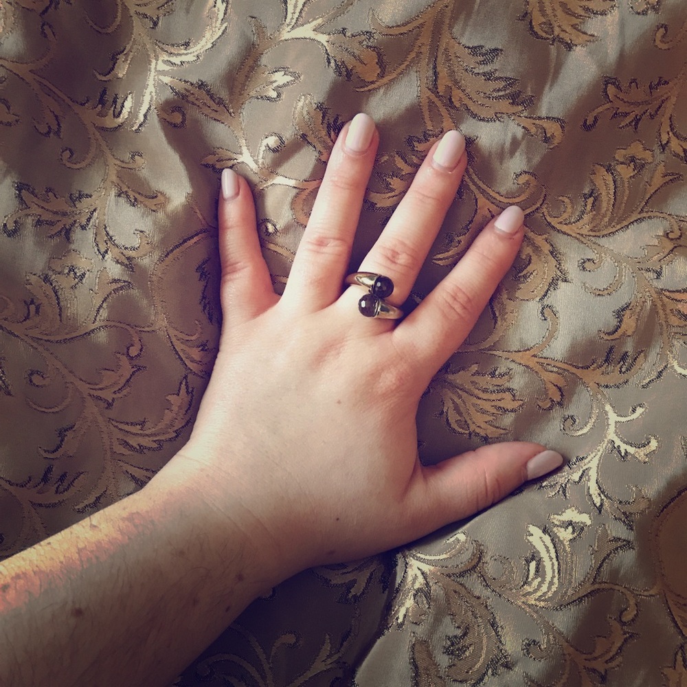 Gold Smoky Wrap Around Ring